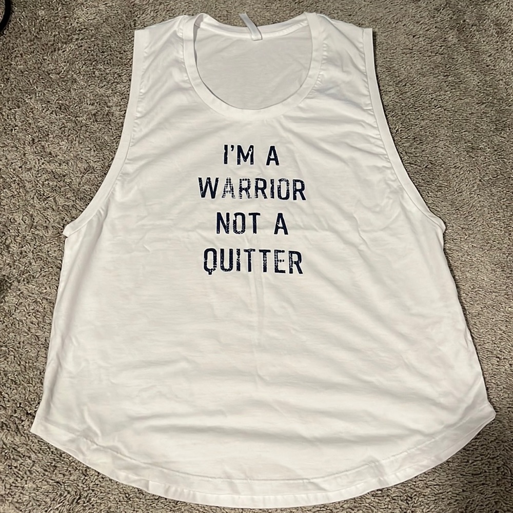 Fabletics I’m a Warrior not a Quitter Top